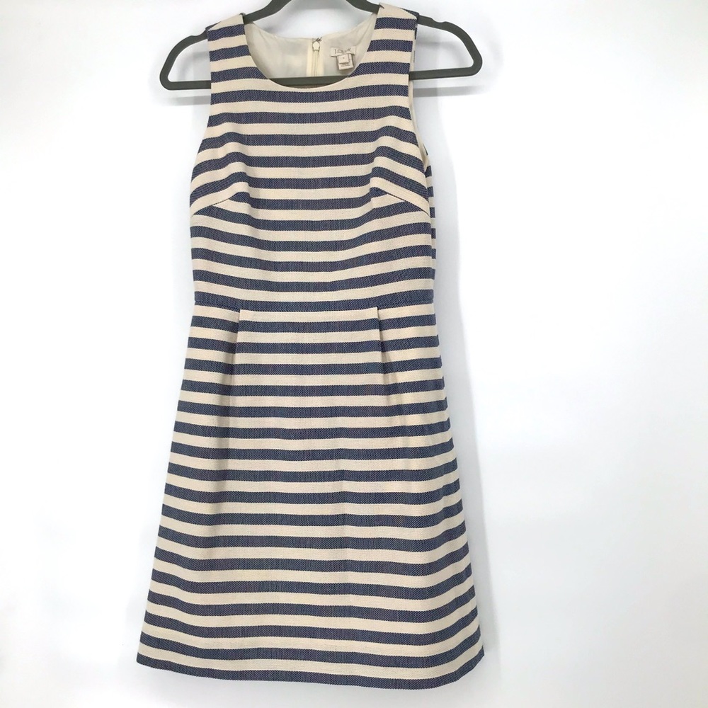J. Crew Stripe Sleeveless Dress